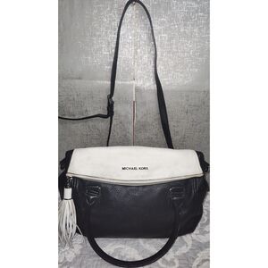 Michael Kors Weston Pebble Leather Satchel Handbag